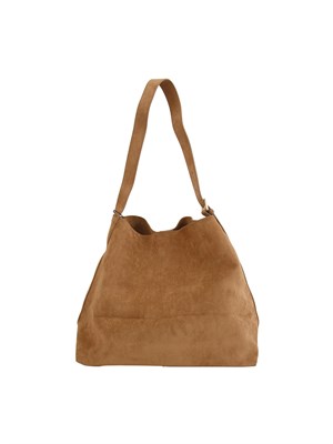 Borsa Adelio Emme Marella in jersey spalmato cammello in DONNA