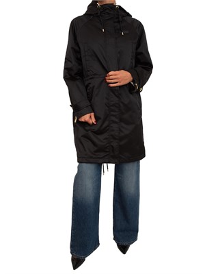 Piumino Pinko in tela lucida con cappuccio e gilet interno in DONNA