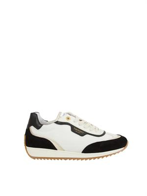 TWIN-SET Sneaker Twinset in pelle bianca con inserti neri in DONNA