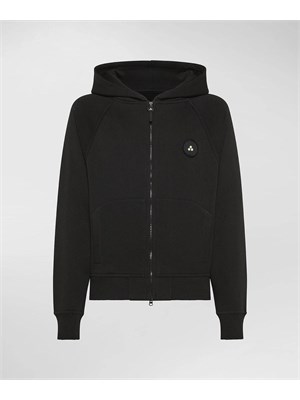 PEUTEREY BIMBO Felpa Peuterey Patek nero in cotone con zip in BIMBI