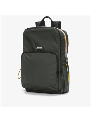 Zaino Unisex verde K-way GIZY con Scomparto per Laptop Imbottito in UOMO