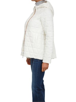 Piumino corto donna Madlaine K-Way in tessuto idrorepellente bianco in DONNA