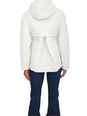 Piumino corto donna Madlaine K-Way in tessuto idrorepellente bianco in DONNA