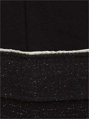 Pantaloni tuta Liu Jo donna in misto cotone nero con tasche lurex in DONNA