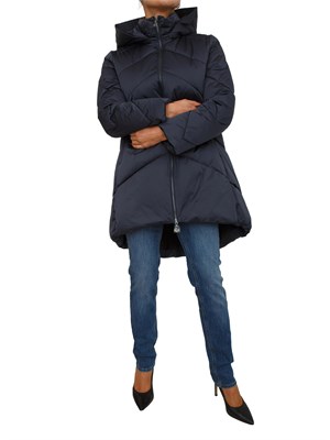 Piumino lungo donna Nenette in tessuto lucido blu in DONNA