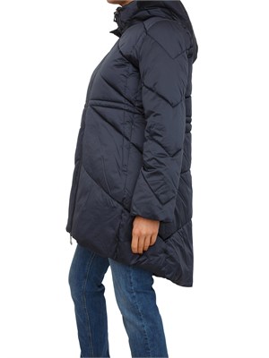 Piumino lungo donna Nenette in tessuto lucido blu in DONNA