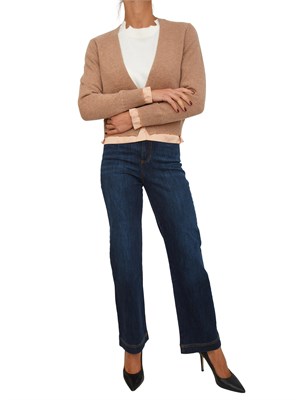 Cardigan donna Cile Nenette in misto cashmere cammello in DONNA