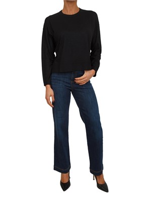 Maglia nera Morale Nenette in misto lana con strass in DONNA