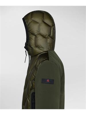 PEUTEREY BIMBO Bomber Peuterey verde in ripstop con trapunta rombi in BAMBINO
