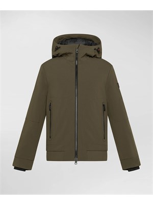 PEUTEREY BIMBO Giacca sportiva con cappuccio Peuterey verde in BIMBI