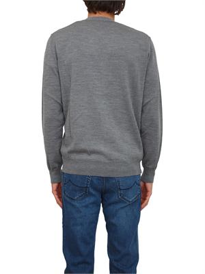 Cardigan uomo Aiace Galassi in lana grigia in UOMO