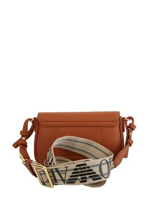 Mini bag Emporio Armani in ecopelle martellata cuoio in DONNA