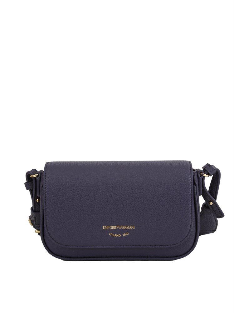 Mini bag Emporio Armani in ecopelle martellata viola