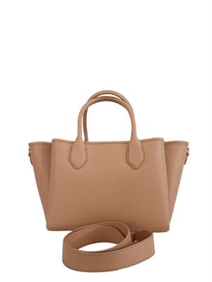 Shopper media Emporio Armani in ecopelle palmellata rosa in DONNA