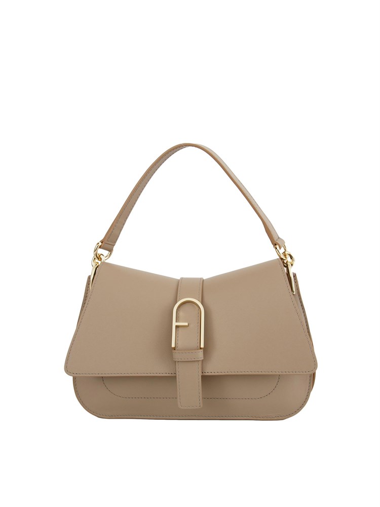 Borsa Furla Flow M in pelle taupe