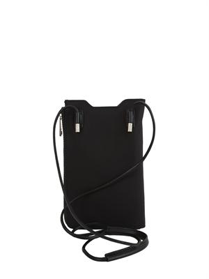 Portacellulare Furla Cosmo in tessuto nero in DONNA