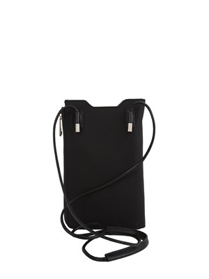 Portacellulare Furla Cosmo in tessuto nero in DONNA