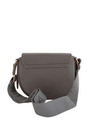 Borsa a tracolla Furla Lotus in pelle martellata grigia in DONNA