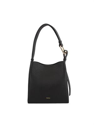 Borsa secchiello Furla Nuvola Mini in pelle nera in DONNA