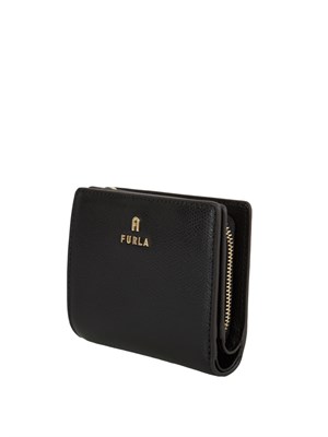 Portafoglio Furla Camelia in pelle nera in DONNA