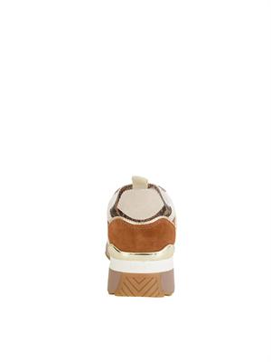 Sneakers Liu Jo donna in suede e mesh panna marrone in DONNA