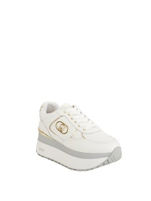 LIU JO Sneakers Liu-jo Plus super platform in pelle bianco in DONNA