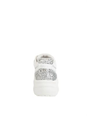 LIU JO Sneakers Liu-jo Steffy bianco in pelle e glitter in DONNA