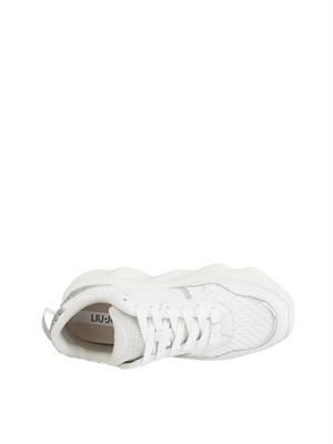 LIU JO Sneakers Liu-jo Steffy bianco in pelle e glitter in DONNA