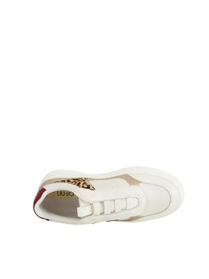 Slip-on Liu Jo donna in pelle con inserti laminati e cavallino animalier. in DONNA