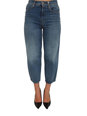 Jeans balloon Estelle di Pinko in denim blu in DONNA
