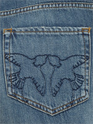 Jeans balloon Estelle di Pinko in denim blu in DONNA