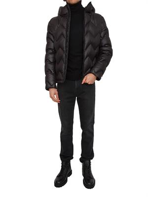 Maglia uomo a collo alto Peuterey in lana nera in UOMO