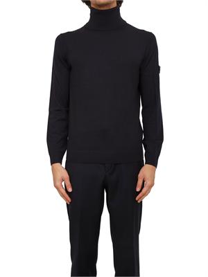 Maglia uomo a collo alto Peuterey in lana blu in UOMO