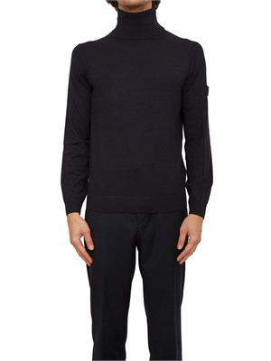 Maglia uomo a collo alto Peuterey in lana blu in UOMO