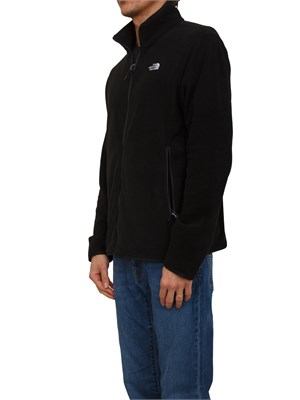 Pile Glacier The North Face nero con zip in UOMO