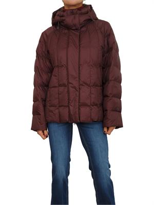Piumino corto Romolo Max Mara MM in tessuto brodeaux antigoccia in DONNA