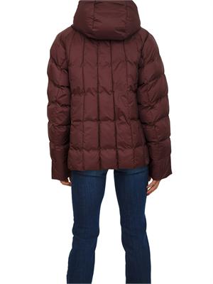 Piumino corto Romolo Max Mara MM in tessuto brodeaux antigoccia in DONNA