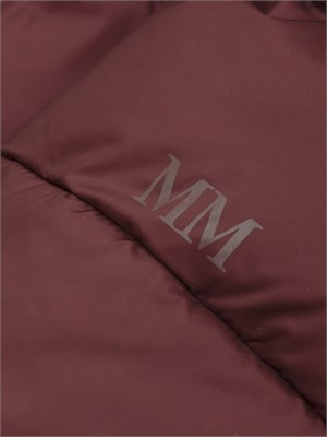 Piumino corto Romolo Max Mara MM in tessuto brodeaux antigoccia in DONNA