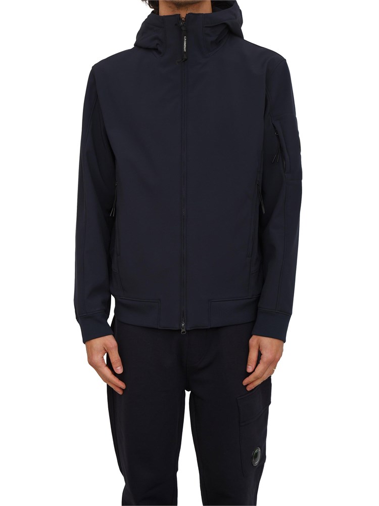 Giubbino uomo C.P. Company in tessuto tecnico blu