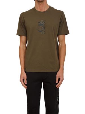 T-shirt uomo C.P. Company in cotone verde in UOMO