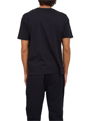 T-shirt uomo C.P. Company in cotone blu in UOMO