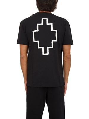 T-shirt uomo County of Milan in cotone nero con stampa dietro in UOMO