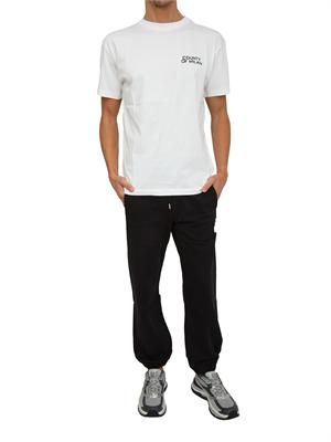 T-shirt uomo County of Milan in cotone bianco con stampa dietro in UOMO