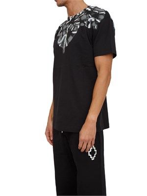 T-shirt County of Milan in cotone nero stampa serpente in UOMO