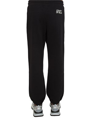 Pantalone tuta uomo County of Milan in cotone nero in UOMO
