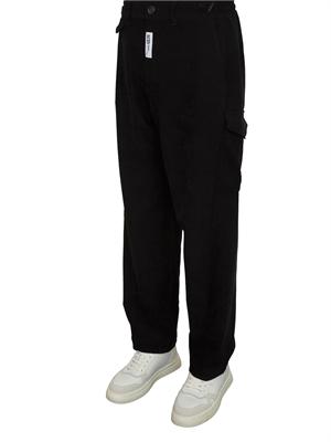 Pantaloni cargo uomo GCDS neri in UOMO