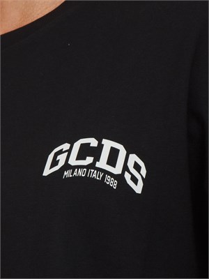 Maglia uomo GCDS a girocollo maniche e lunghe nera in UOMO