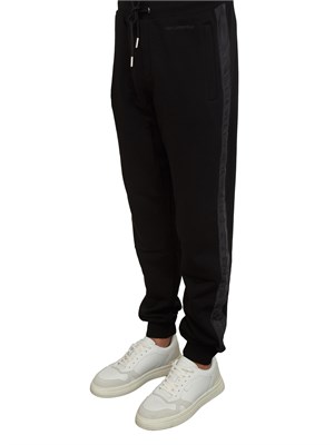 K.LAGERFELD Pantaloni tuta Karl Lagerfeld neri con bande laterali in UOMO