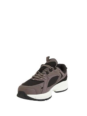Sneakers uomo Armani Exchange in tessuto tecnico nero e grigio in UOMO