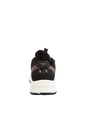 Sneakers uomo Armani Exchange in tessuto tecnico nero e grigio in UOMO